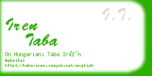 iren taba business card